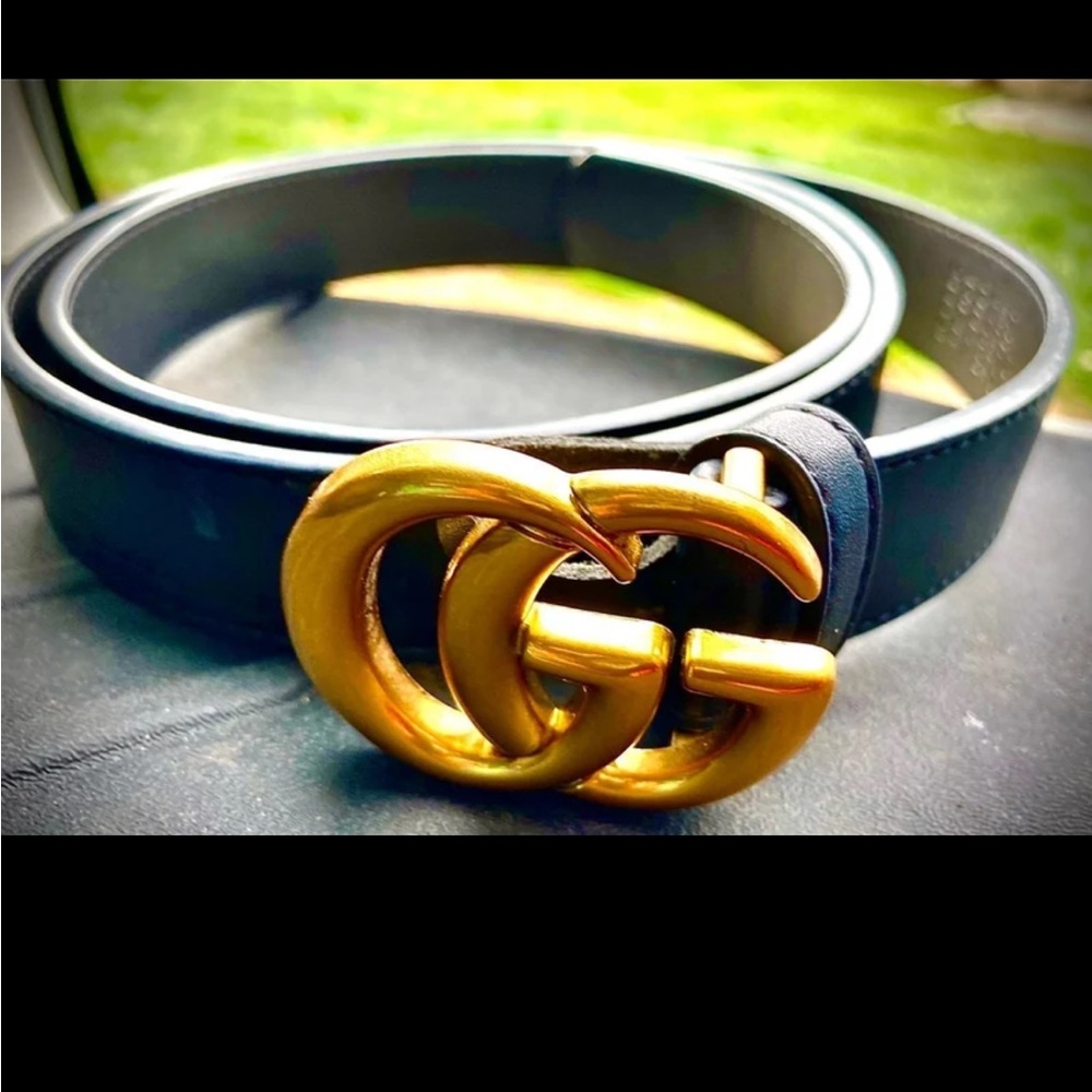 Gucci mens GG Marmont thin belt